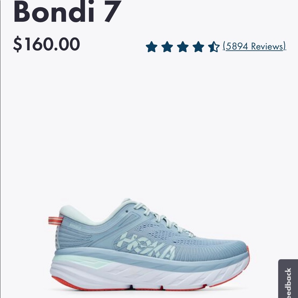 Hoka Bondi running sneakers size 7.5
